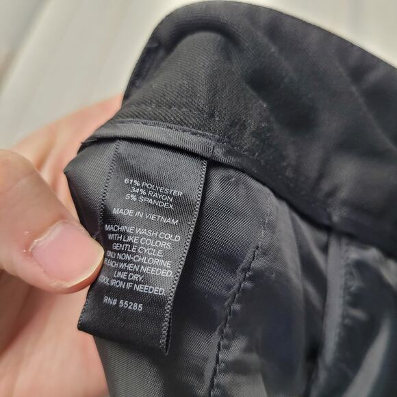 Express editor low rise  barely boot straight pants black slacks ankle - Picture 6 of 8